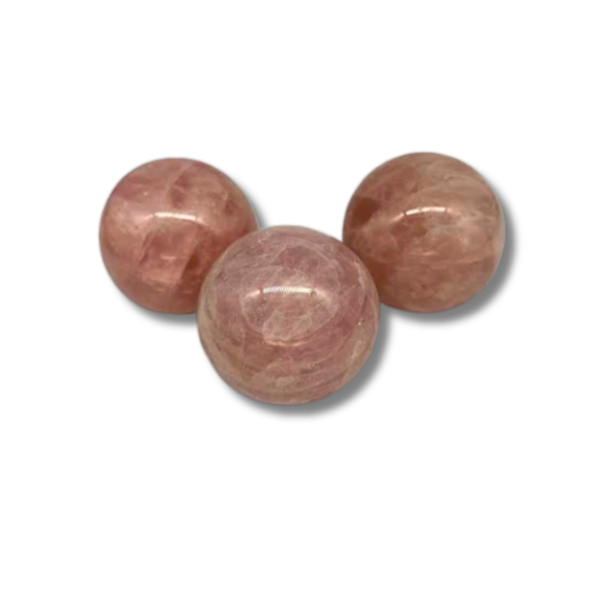 Polished Rose Quartz Sphere – Large