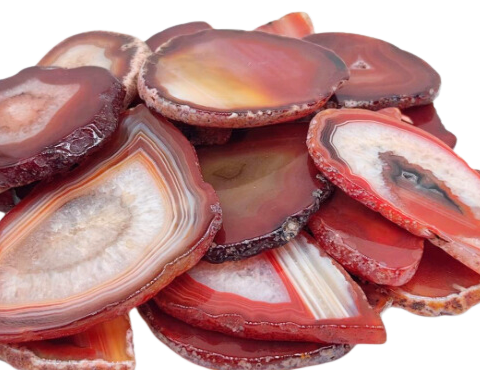 Banded Agate Slice Mineral Specimen