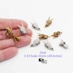 Goat Skull Replica – 1:12 Scale (Set of 5)
