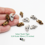 Saber-Toothed Tiger Skull Replica – 1:24 Scale (Set of 5)