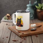 Coffee Is Fur The Weak – Sir Indiana Bones Insulated Coffee Mug