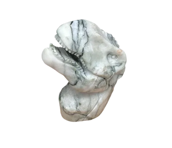 Carved Picasso Jasper T-Rex Head