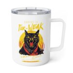 Coffee Is Fur The Weak – Sir Indiana Bones Insulated Coffee Mug