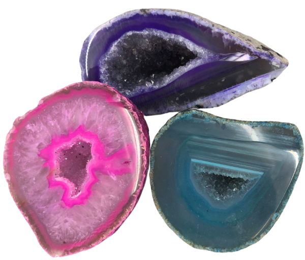 Dyed Agate Geode Mineral Specimen – Large