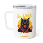Coffee Is Fur The Weak – Sir Indiana Bones Insulated Coffee Mug