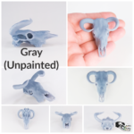Aurochs Skull Replica – 1:24 Scale