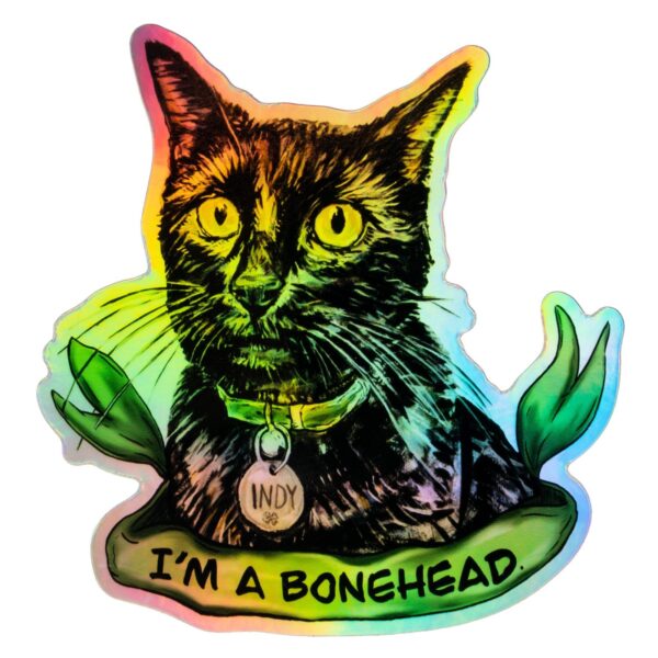 Sir Indiana Bones “Bonehead” Holographic Sticker