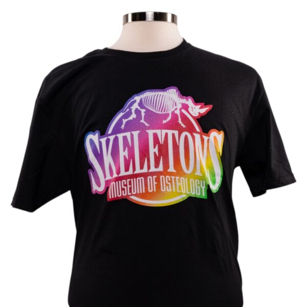Skeletons : Museum of Osteology Tee – Rainbow Logo Edition – Youth