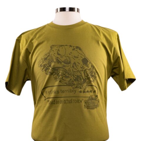 SKELETONS: Museum of Osteology “It Stinks Terribly” Skull Tee