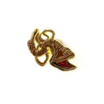 Gulper Eel Enamel Pin (Saccopharynx)