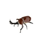 Japanese Rhinoceros Beetle Enamel Pin (Trypoxylus dichotomus)