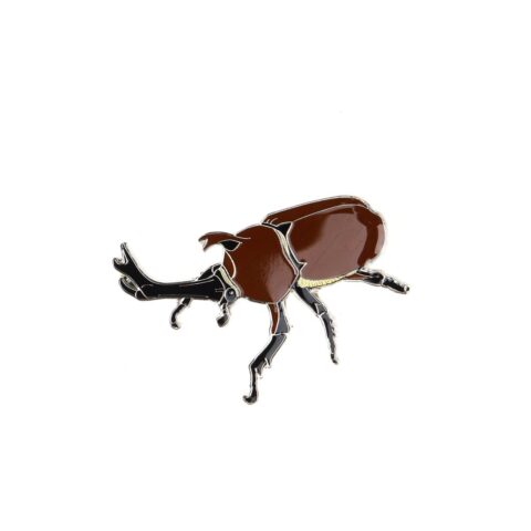 Japanese Rhinoceros Beetle Enamel Pin (Trypoxylus dichotomus)