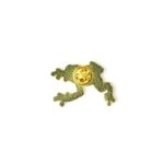 Bumblebee Poison Dart Frog Enamel Pin (Dendrobates leucomelas)