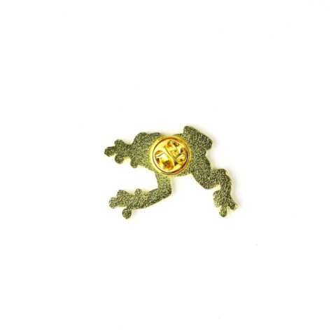 Bumblebee Poison Dart Frog Enamel Pin (Dendrobates leucomelas)