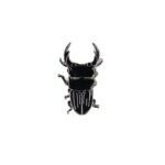 Japanese Stag Beetle Enamel Pin (Dorcus hopei binodulosus)