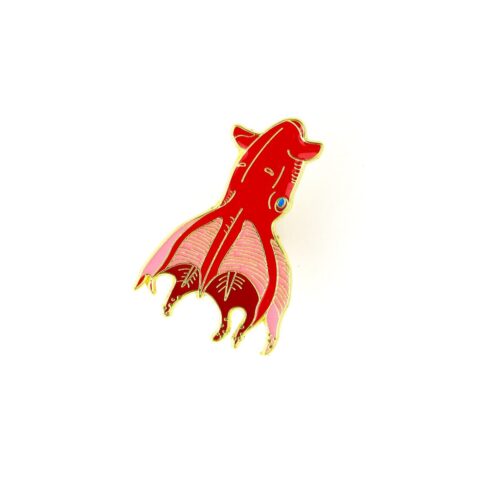 Vampire Squid Enamel Pin (Vampyroteuthis infernalis)