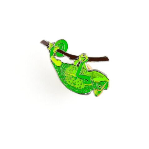 Chameleon Enamel Pin (Chamaeleonidae)