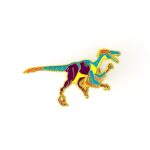 Velociraptor Enamel Pin (Velociraptor mongoliensis)