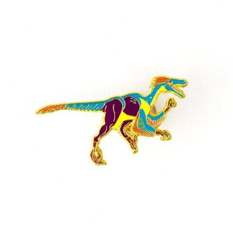 Velociraptor Enamel Pin (Velociraptor mongoliensis)