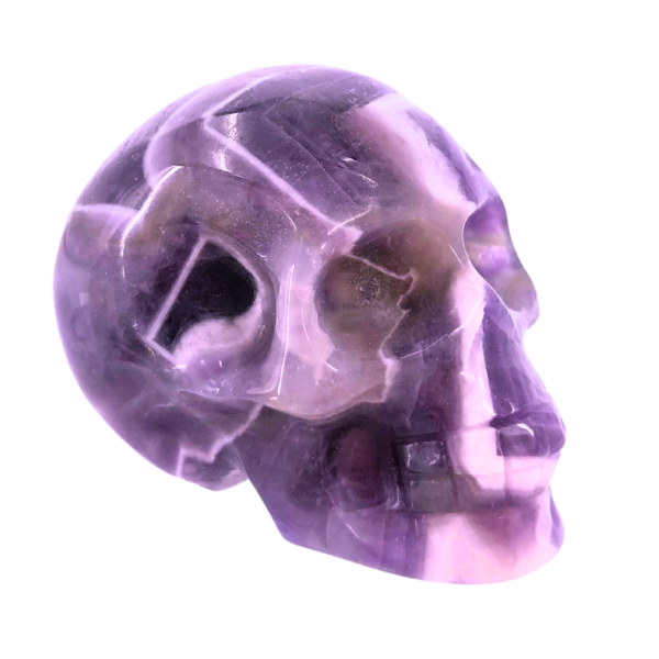 Carved Amethyst Skull – Small