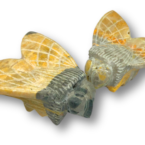 Carved Bumblebee Jasper Bumblebee - Large