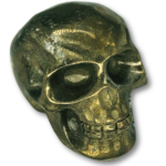 Carved Pyrite Skull