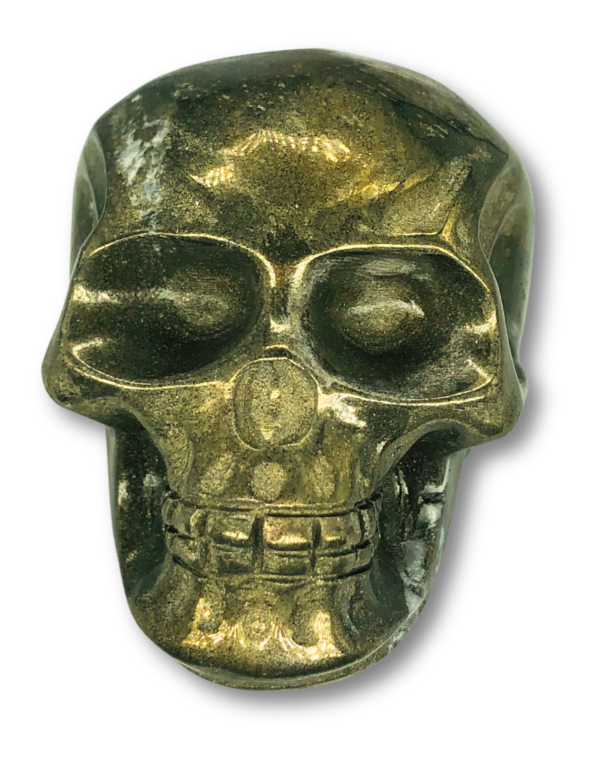 Carved Pyrite Skull