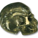 Carved Pyrite Skull