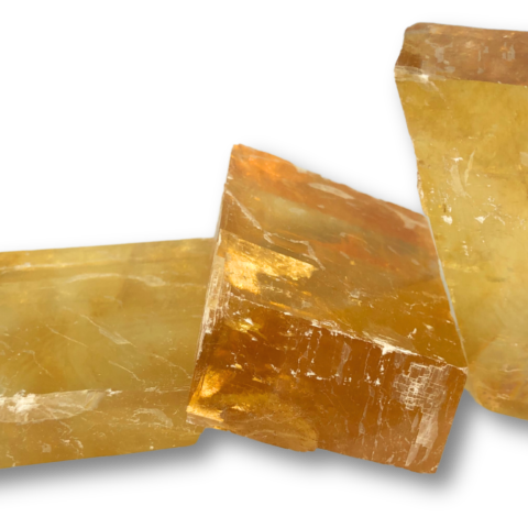 Orange Iceland Spar Mineral Specimen