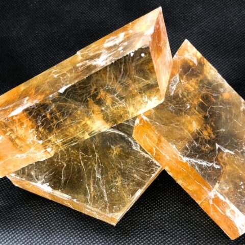 Orange Iceland Spar Mineral Specimen