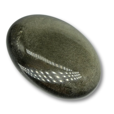 Golden Sheen Obsidian Ovoid Mineral Specimen
