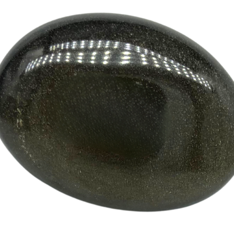 Golden Sheen Obsidian Ovoid Mineral Specimen