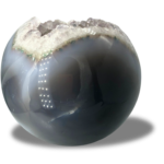 Polished Amethyst Geode Agate Sphere