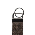 Real African Cape Buffalo Leather Keychain Strap 6″