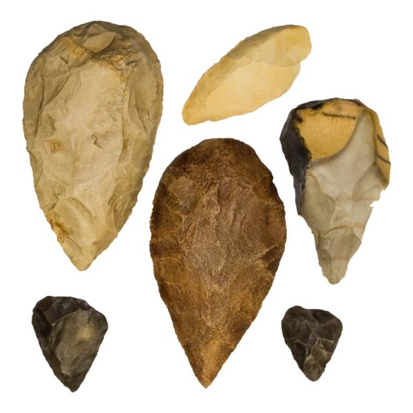 Replica Fossil Hominid Tools – Set of 6