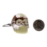 Real Spider in Acrylic Skull Keychain – Glow