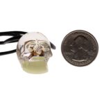Real Spider in Acrylic Skull Necklace – Glow