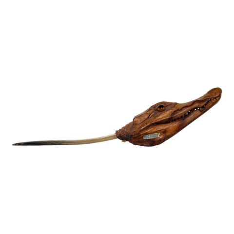 Real Spectacled Caiman Taxidermy Letter Opener