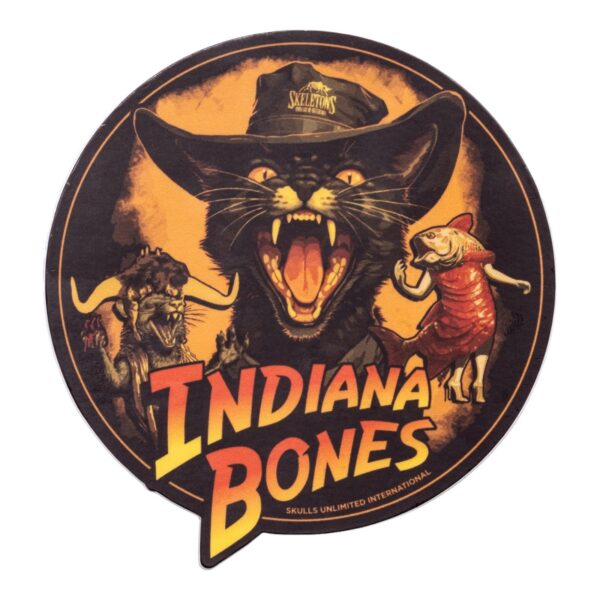 Indiana Bones Temple of Tuna Holographic Sticker