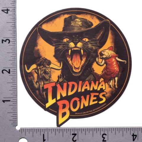 Indiana Bones Temple of Tuna Holographic Sticker