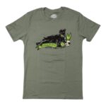 Sir Indiana Bones with Cat Skull T-Shirt – Sage Green