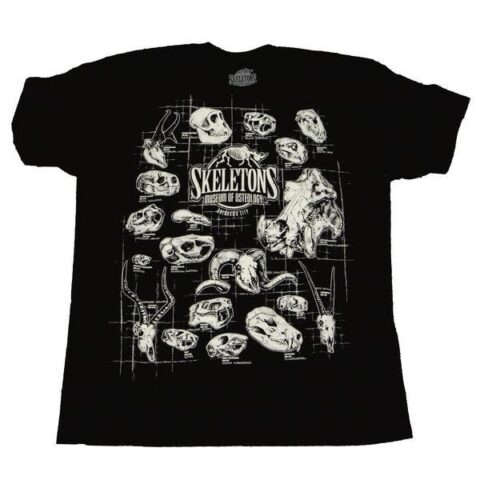SKELETONS: Museum of Osteology Classic Skulls T-Shirt - Glow-in-the-Dark