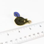 Atlantic Footballfish Enamel Pin (Himantolophus groenlandicus)