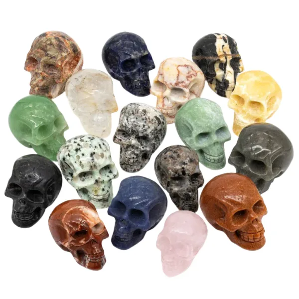 Carved Gemstone Skull
