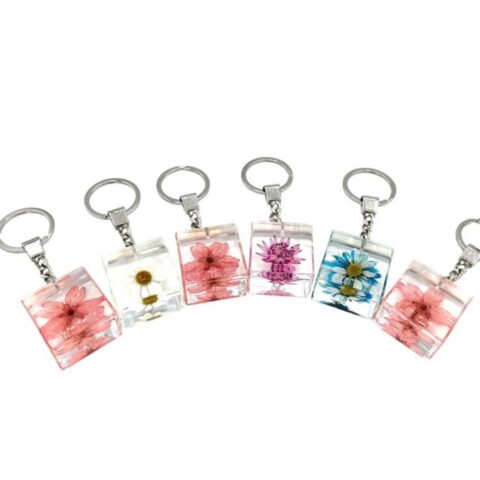 Real Flower in Acrylic Keychain