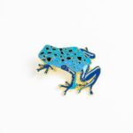 Blue Poison Dart Frog Enamel Pin (Dendrobates azureus)