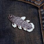 Coelacanth Enamel Pin (Coelacanthiformes)