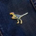 Deinonychus Enamel Pin (Deinonychus antirrhopus)