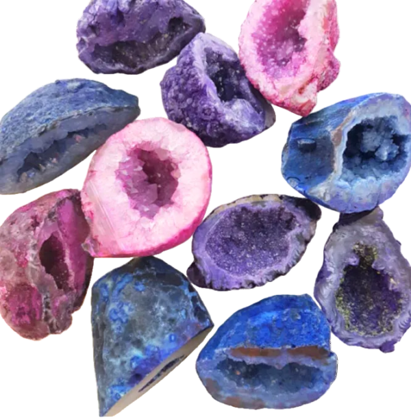 Dyed Agate Geode Mineral Specimen – Small