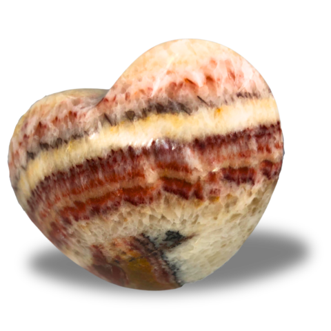 Rainbow Jasper Heart Mineral Specimen